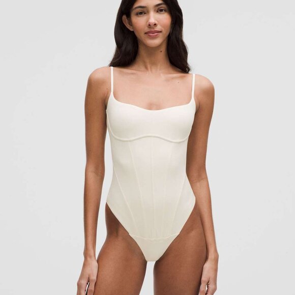 NWT lululemon Nulu Corsetry Bodysuit Sz XL Light Ivory - Picture 1 of 7